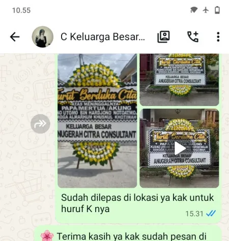 Pengiriman Papan Bunga Duka Sekartejo Pituruh